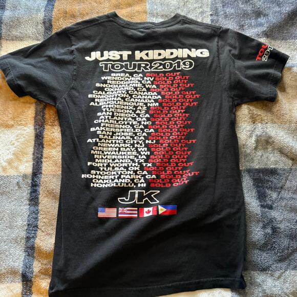 Jo Koy Adult Shirt Medium Black Just Kidding 2019 Tour Official - Picture 4 of 6